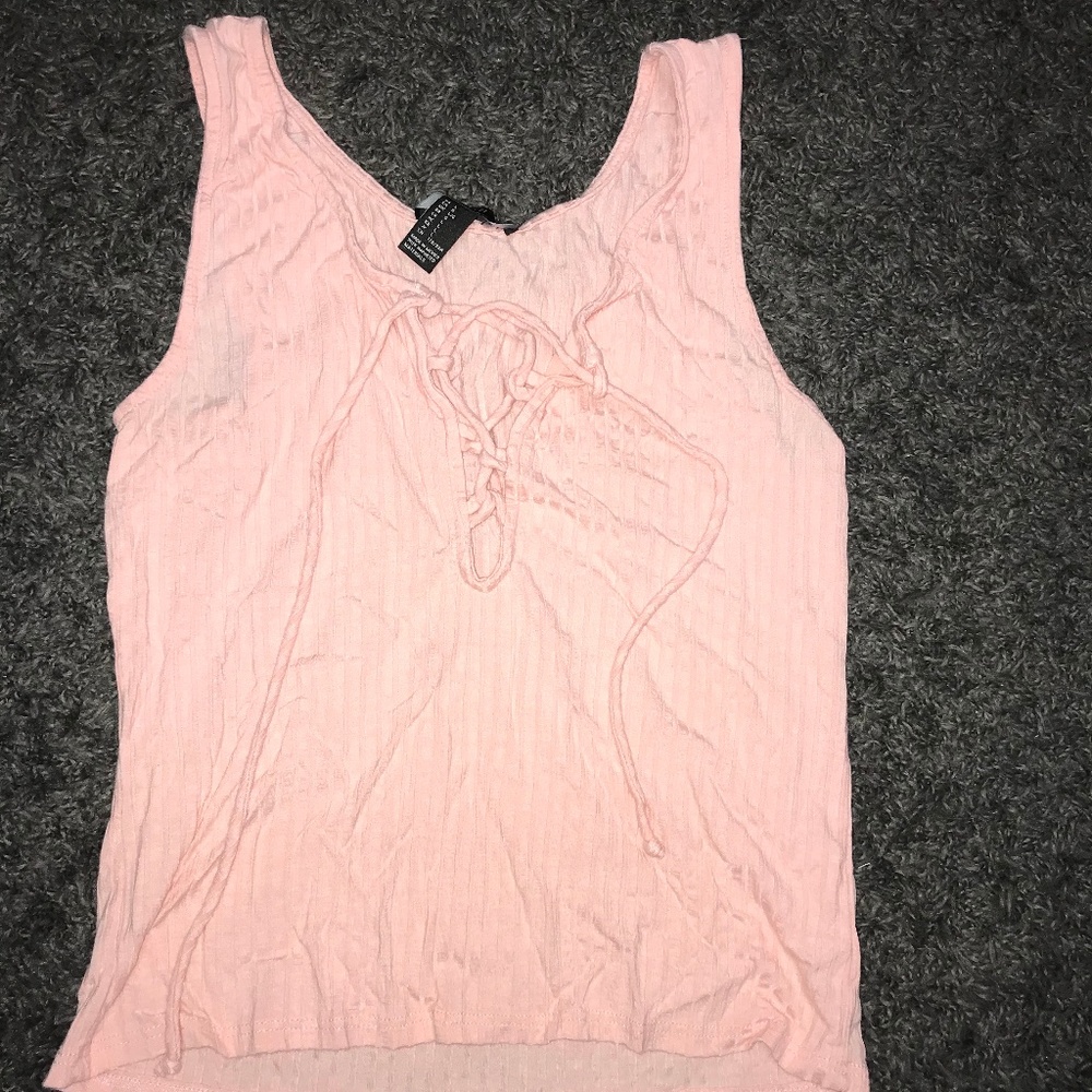 Forever 21 lace up top